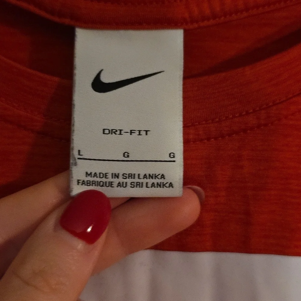 Nike Kids Red Long Sleeve Tee